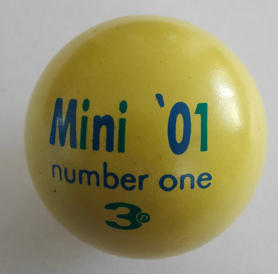 Minigolfball Minigolfbälle ~ 3D Mini ´01 number one ML