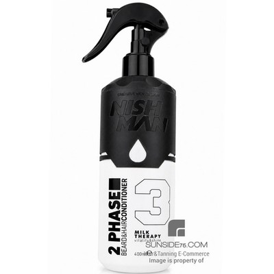NishMan/2 Phase Beard&Hair Conditioner ''Milk Therapy 3'' 400ml/Haarpflege 
