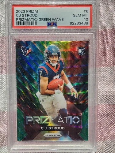 2023 Panini Prizm - Prizmatic C.J. Stroud #6 Green Wave Prizm (RC)