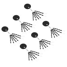 600Pcs 2mm Fishing Rubber Bobber Beads Stoppers Stops 30 in 1 Black