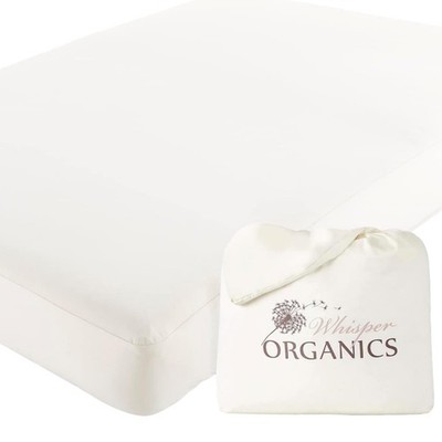 Organic Waterproof Mattress Protector Full Size - 17 Inch Deep Pocket Design