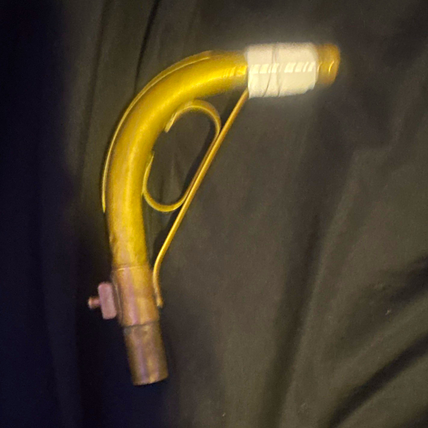 Saxophone Neck Brass Gold Lacquered with Octave Key Mechanism