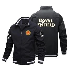 Royal Enfield Retro Motorcycle Racing Jacket Windbreaker Mens