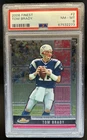 2008 Topps Finest Tom Brady #2 Patriots PSA 8
