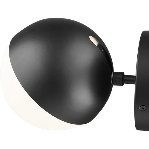Z-Lite 7517-1S-MB Realm Sphere Wall Sconce Wall Light in Matte Black - Picture 6 of 8