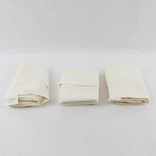 Lot of 3 Pillowtex Queen White Cotton Pillow Shams/Cases