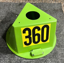 QTY 10 Control Cone Green Industrial 3 Side Magnet Dry Erase 360
