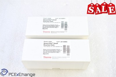 Lot of 2 Thermo Reacti-Vial Small (1x 0.3ml & 1x 1ml) Reaction Vials Pkg of 12