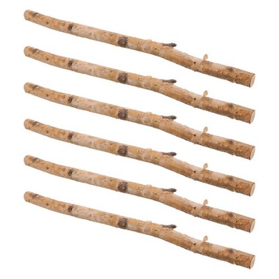 6 Pcs Natural Wood Twigs Stick Branches Dried Sticks Logs for Crafts
