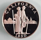 California Sterling Silver Coin 33 Grams Of 925 round 1 oz