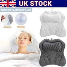 Luxury Bathroom Spa 4D Bath Pillow Non-Slip Comfortable Headrest Cushion Bathtub