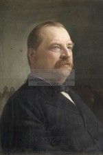 PRESIDENT GROVER CLEVELAND 1882 PORTRAI 4X6 POSTCARD PHOTO