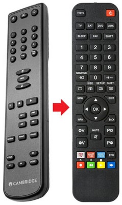 Afstandsbediening geschikt voor CAMBRIDGE AUDIO AXC35