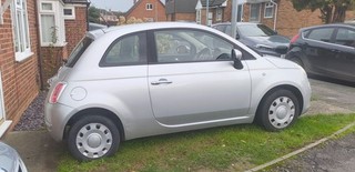2009 fiat 500 pop silver manual 96 862 miles mot untill 27/03/27