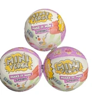 Lot Of 3 Mini Verse Make It Mini SPRING BLIND BALLS -Sealed