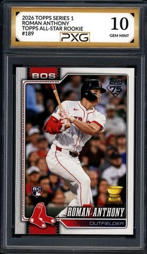 2026 Topps Series 1 ROMAN ANTHONY Topps All-Star Rookie #189 Graded PXG 10 psa