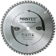10 Inch Table Saw Blade with 60T ATB Anti Kickback Tooth for Wood-10 Inch 60T