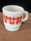 Vintage Yum Yum Donuts Mug, Cup Anchor Hocking Milk Glass