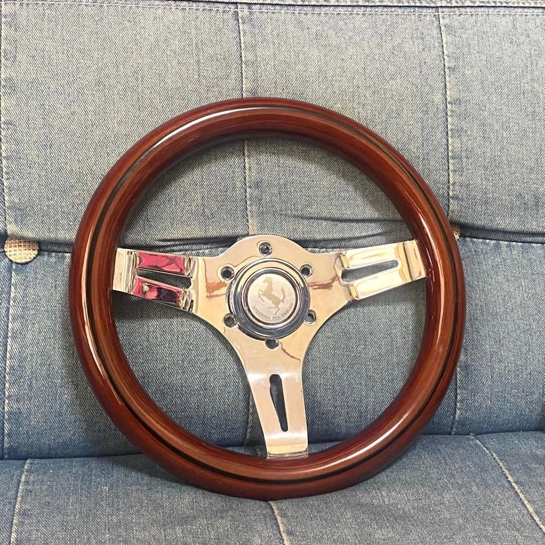 Wooden JDM Car & Truck Steering Steering Wheels Buttons for sale