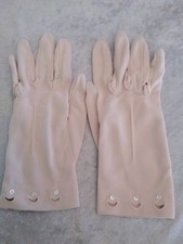 Vintage Stetson Ladies Dress Gloves Light Tan 7 1/2