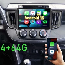 4G+64G Android 15 Apple Carplay Car Stereo Radio For Toyota RAV4 2013-2018 GPS