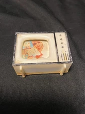 Crailsheimer Modella Dollhouse Miniature Plastic TV 60’s Vintage Fair Condition
