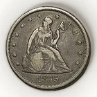 1875-CC Seated Liberty Twenty 20 Cent Piece