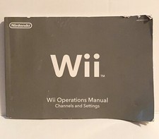 Nintendo Wii Console Operations Manual System Setup Channels  Settings Booklets
