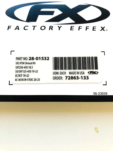 Capa gráfica Effex SR3 de fábrica KTM SX SXF XC XCF 125-450 19 20 21 22 NOVA - Imagem 2 de 2