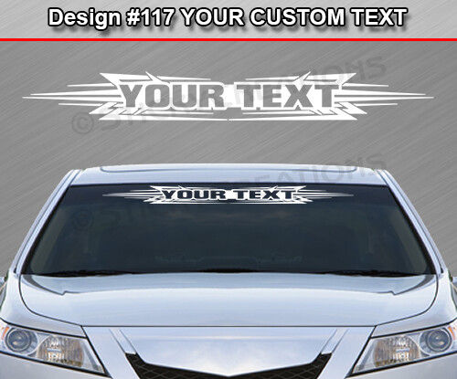 Design #117 Customized Decal Sticker Vinyl Graphic Windshield Window Tribal Car - Picture 2 of 4