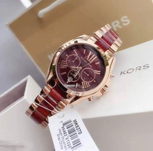 Michael Kors MK6270 Bradshaw Cronografo Bicolore Bracciale Moda Orologio Donna - Foto 2 di 3