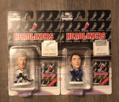 (2) WAYNE GRETZKY & Patrick Roy  - Corinthian NHL Headliners 1996 Figure NHL