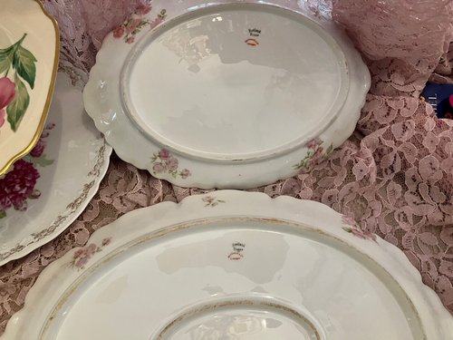 Haviland Limoge France Schleiger 39C Large & Small Platter - Picture 5 of 7