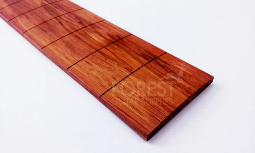 Bubinga Guitar Fretboard, Fingerboard 24.75" Gibson ® Scale, Slotted, R 12"