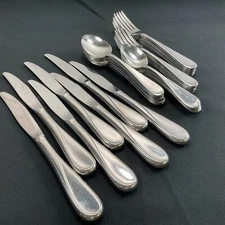 Oneida Flight Reliance Stainless Steel Flatware Glossy - 37 Pieces