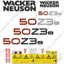 Fits Wacker Neuson 50Z3-2  Decal Kit Mini Excavator - 7 YEAR 3M VINYL!