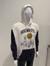 Harry Potter Hoodie Adult Size XL Hogwarts Color Block Blue Pullover Egypt Made