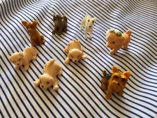Mixed Brands & Breeds Dog Figurines Action Figures Small Toys -Assorted 8 pc Lot