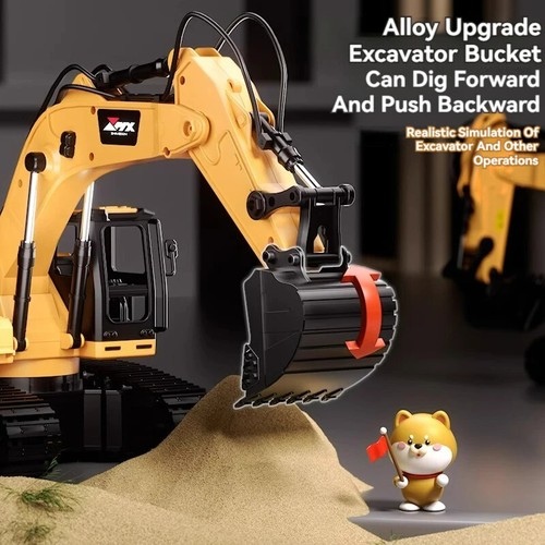 RC Excavator 2.4G Remote Control Engineering Vehicle Toy Kids Christmas Gift - Picture 21 of 26