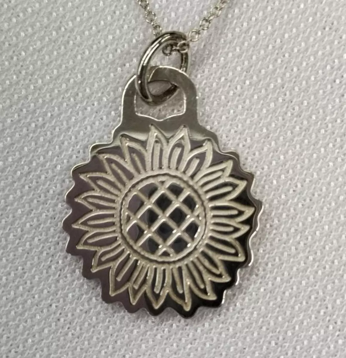 Necklace with sunflower sale