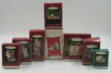 Hallmark Christmas Ornament Lot of 8 including David and Goliath, Mice, Feliz