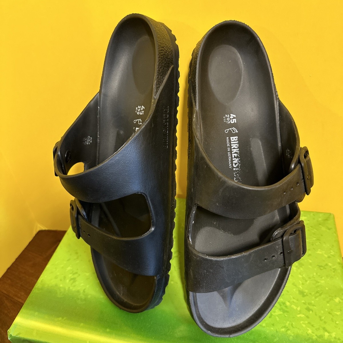 Birkenstock Size 41 Eva Men\'s Black Slide Sandals BIRKENSTOCK Men main image 3