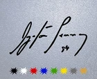 STICKER PEGATINA DECAL VINYL Ayrton Senna Signature