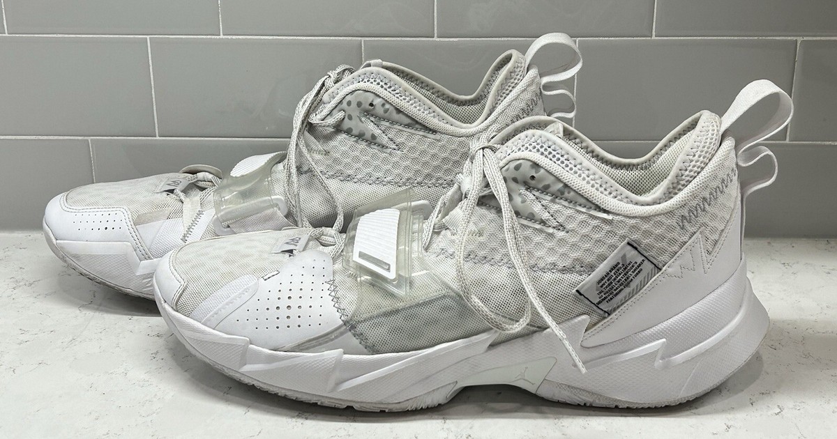 Jordan Men's Why Not Zer0.3 CD3003-103 Size 15 Triple White