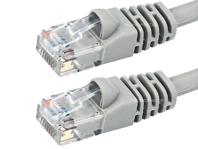  High Quality Cat6e Snag-less 5 Foot Gray Network Ethernet Patch Cable 