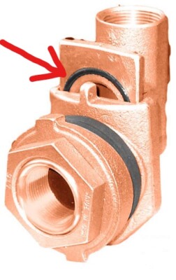 O-ring For 1'' or 1-1/4'' Pitless Adapters 2'' Outside Diameter. For Sprinklers