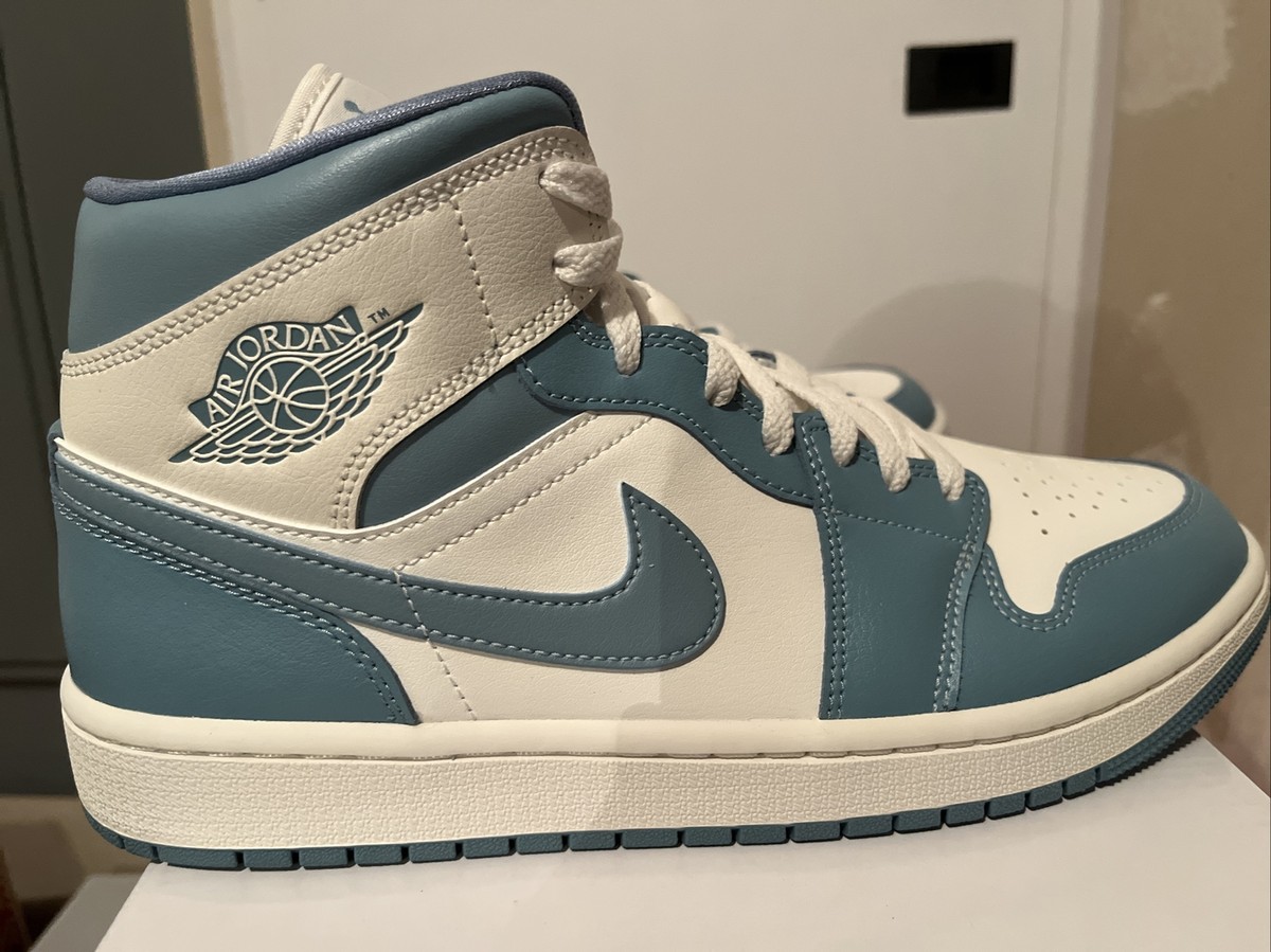 スニーカー Nike Air Jordan 1 Mid Teal French Blue BQ6472-301 Air Jordan 1 Mid WMNS 
