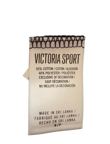 Victoria's Secret Sport Sweatshirt Dress Women's Small Gray White Stripe Side - Picture 7 of 12