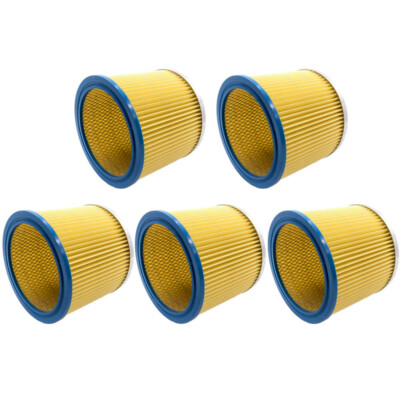 5x Ersatz Rundfilter für Aldi Workzone Nass- und Trockensauger, GO On NT 1300i