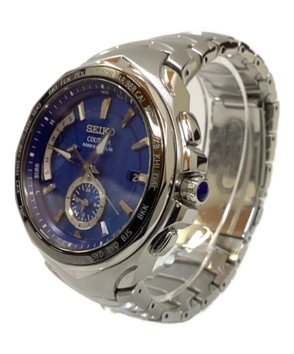 SEIKO Coutura World Time 8B63-0AK0 Blue Radio Solar Quartz SEIKO Coutura World Time 8B63-0AK0 Blue Radio Solar Quartz